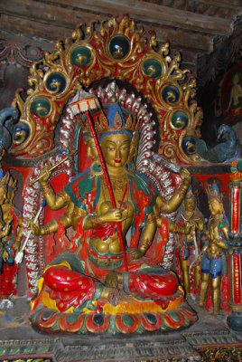 Yellow Tara - wealth and prosperity - 1st level chapel, Gyantse Kumbum