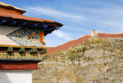 View northwest from the 3rd level, Gyantse Kumbum, Pelkor Chöde Monastery