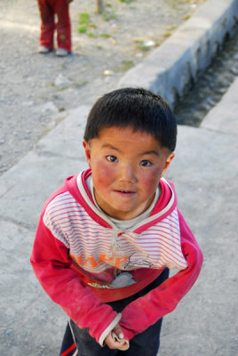 Tibetan child with rosy cheeks