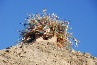 Village shrine on the ridge between Pelkor Chöde Monastery and Gyantse Dzong