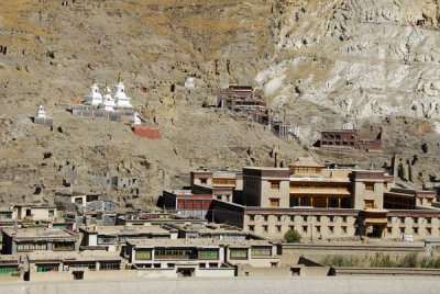 Village and new monastery on the north side of the Trum-chu River, Sakya