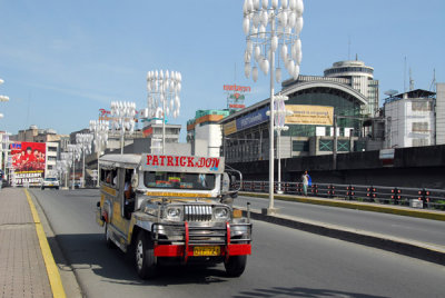 Jeepney on MacArthur Bridge, Manila