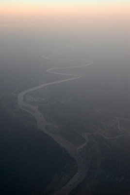 River in central Burma (Myanmar) at dusk