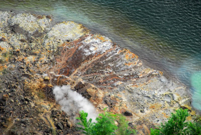 Steam vent on the shores of the Crater Lake, Taal Volcano