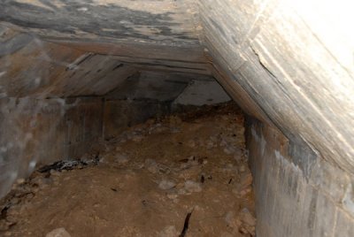 Inside one of the command bunkers, South Pacific Memorial Park