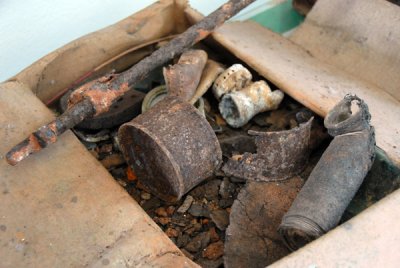 War relics found around the caves