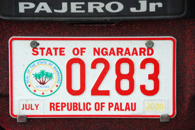 Palau License Plate - State of Ngaraard