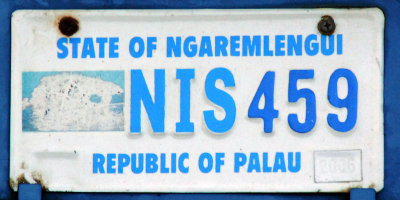 Palau License Plate - State of Ngaremlengui