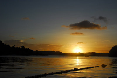 Sunset from Sams Tours, Malakal Island, Palau