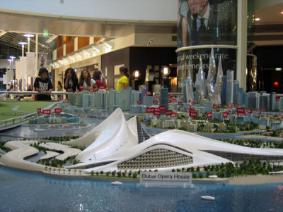 Model of the Dubai Opera House