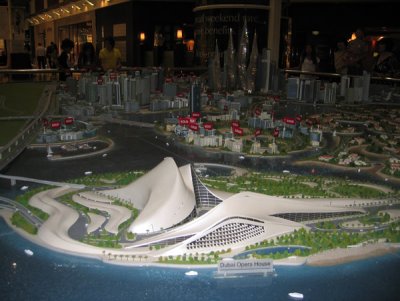 Model of the Dubai Opera House