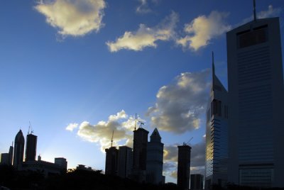 Sheikh Zayed Road, late afternoon