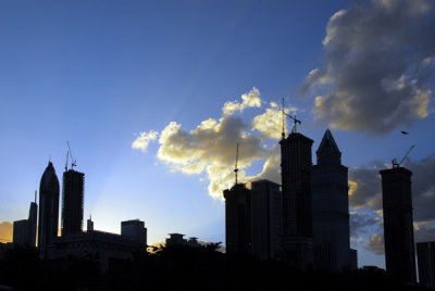 Sheikh Zayed Road, late afternoon