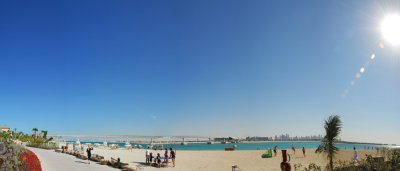 Panorama of the beach of Atlantis, the Palm