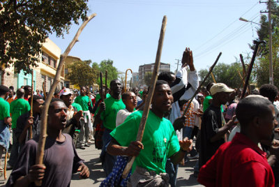 Timkat procession, Gondar