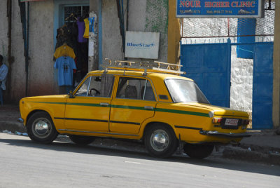 Russian-built Lada taxi, Gondar
