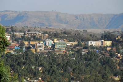 Downtown Gondar seen from a distance