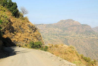 The Italian-built road from Debark to Axum
