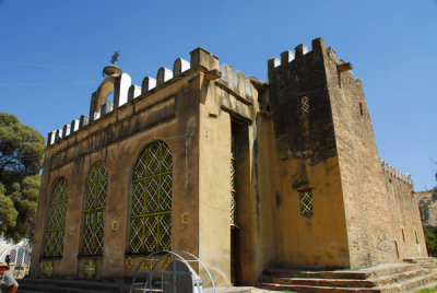 Old Church of St. Mary of Zion, built in 1665 by Emperor Fasilidas on the ruins of Africas first church (4th-6th Century)