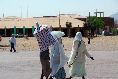 The big basket is for injera bread