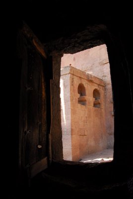 Looking through the door of Bet Danaghel to Bet Maryam