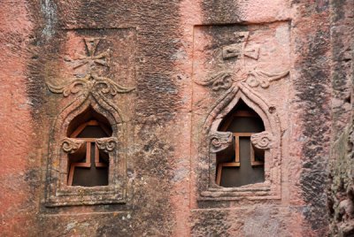 Carved windows, Lalibela churches