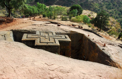 Bet Giyorgis is the most famous of Lalibela's churches...