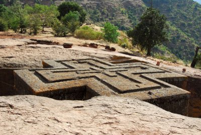 The Church of St George was the last of the rock hewn churches built in Lalibela