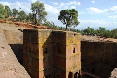 Bet Giyorgis, seen from the northwest, Lalibela