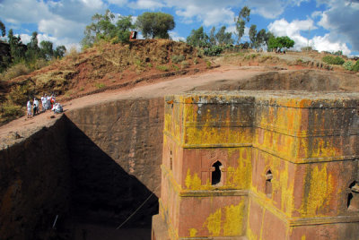 Bet Giyorgis, Lalibela, from the south