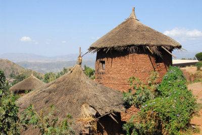 Traditional hut in the village, Lalibela