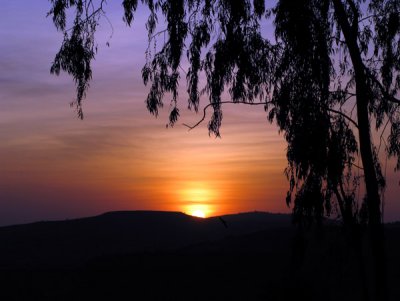 Keith's sunset from Goha Hotel, Gondar
