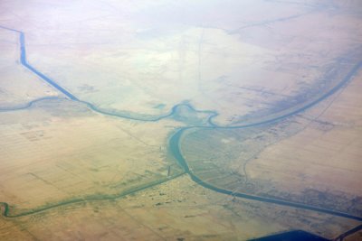 Confluence of the Tigris and Euphrates at Al Qurna, Iraq