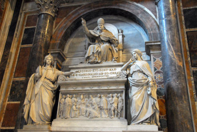 Monument to Pope Gregory XVI (1831-1846) by Luigi Amici, ca 1850