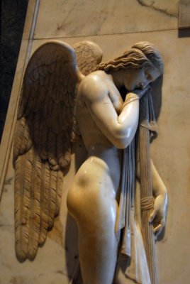 Detail of an angel on Canovas Stuart Monument