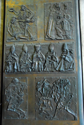 Bronze panel from the Door of Good and Evil, St. Peters