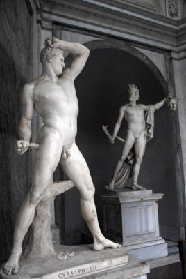 The Greek boxer Kruegas by Antonio Canova, Museo Pio-Clementino