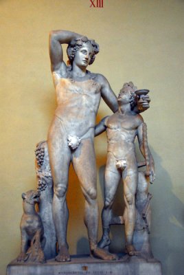 Dionysos with a young satyr, Museo Chiaramonte (inv 1375)