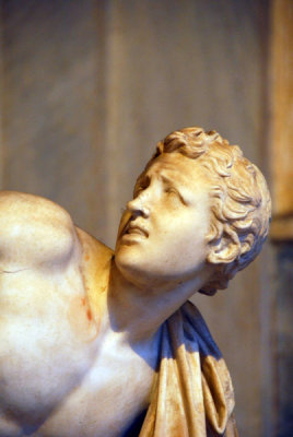 Detail of one of the sons of Laocoön