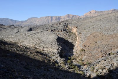 Small wadi from the Jabal Shams Road