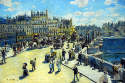 Pont Neuf, Paris, Auguste Renoir, 1872