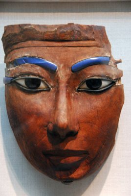 Face from a coffin, XVIII-XIX Dynasty 1550-1196 BC
