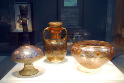 Syrian glassware made for Sultan al-Malik al-Mujahid Saif al-Din, 14th C.
