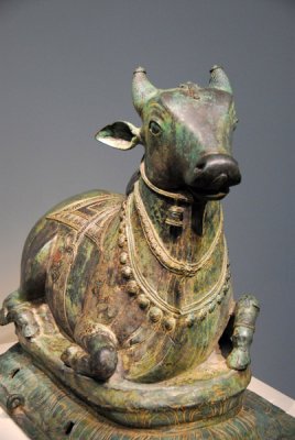 Nandi the Bull, Chola dynasty, 12th C. Tamil Nadu