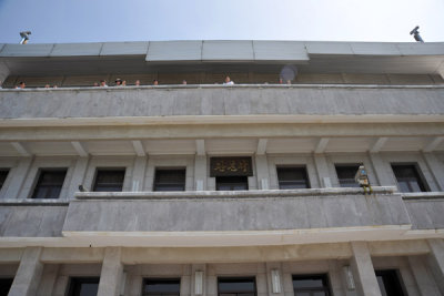 Panmungak (Thongil House) the main building on the North Korean side