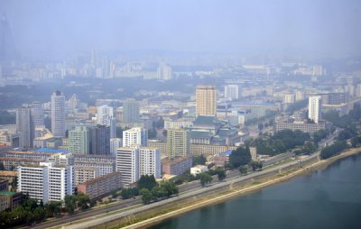 West bank of the Taedong River, Pyongyang