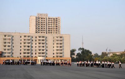 Square on the side of the  Victorious Fatherland Liberation War Museum, Pyongyang