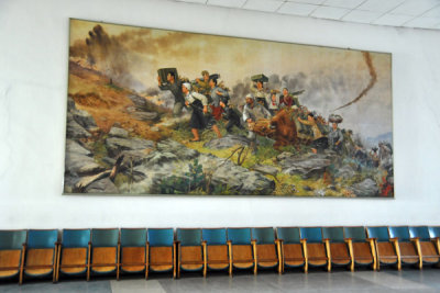 A heroic mural,  Victorious Fatherland Liberation War Museum