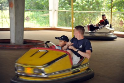Justin at bumpercars