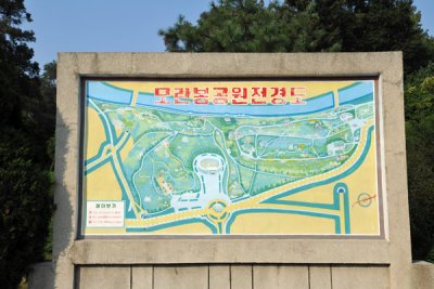 Map of Moranbong Park